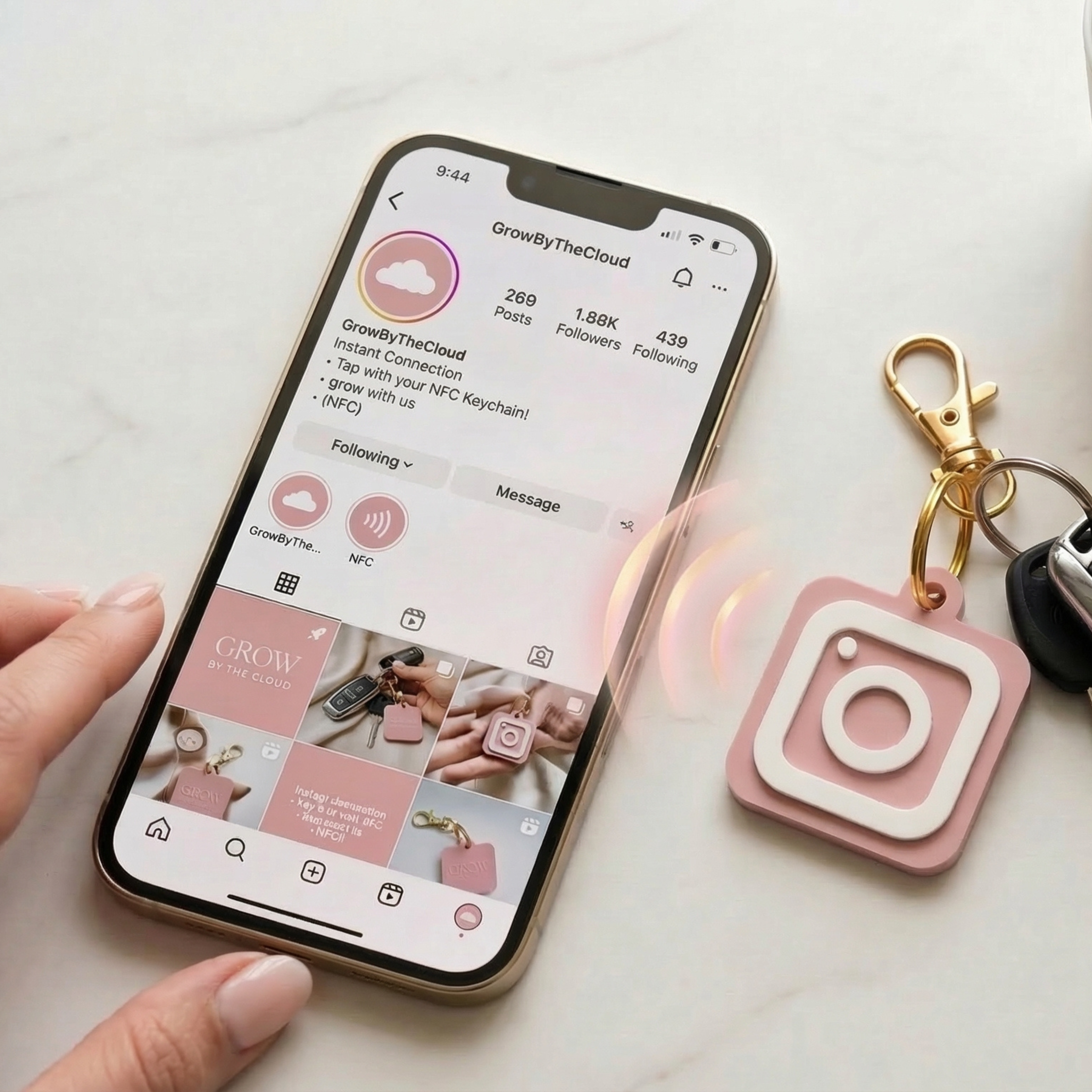 Smart Instagram Schlüsselanhänger